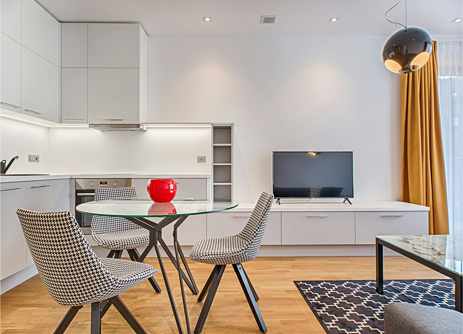Modern white eco-friendly home